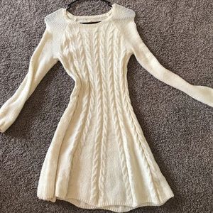 Winter off white dress